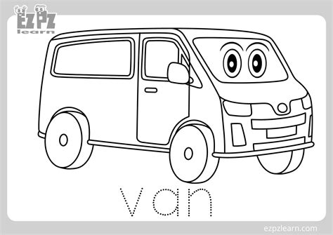 van coloring pages