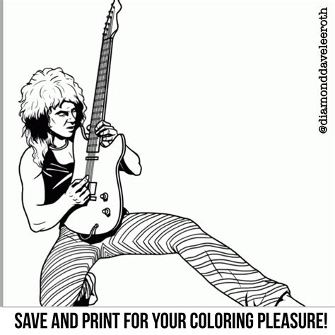 van halen coloring pages