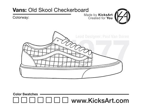 vans coloring pages