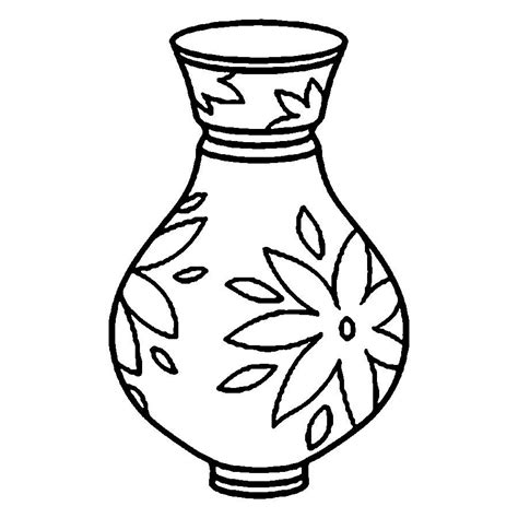 vase coloring page