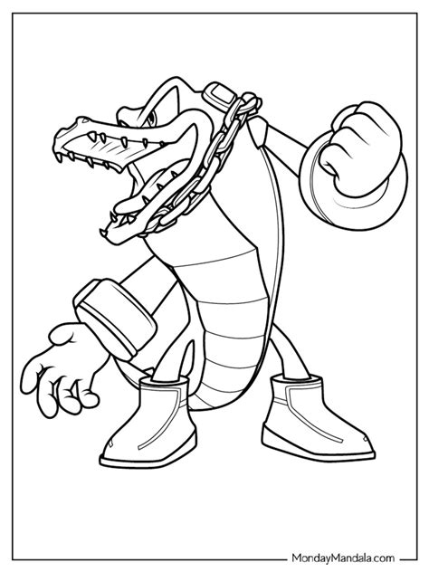 vector the crocodile coloring pages