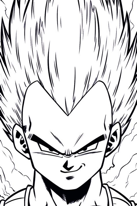 vegeta coloring book