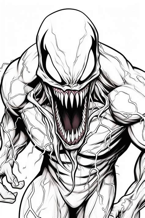 venom colouring pages
