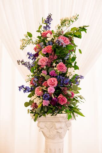 vertical floral arrangement