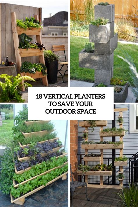 vertical planters outdoor