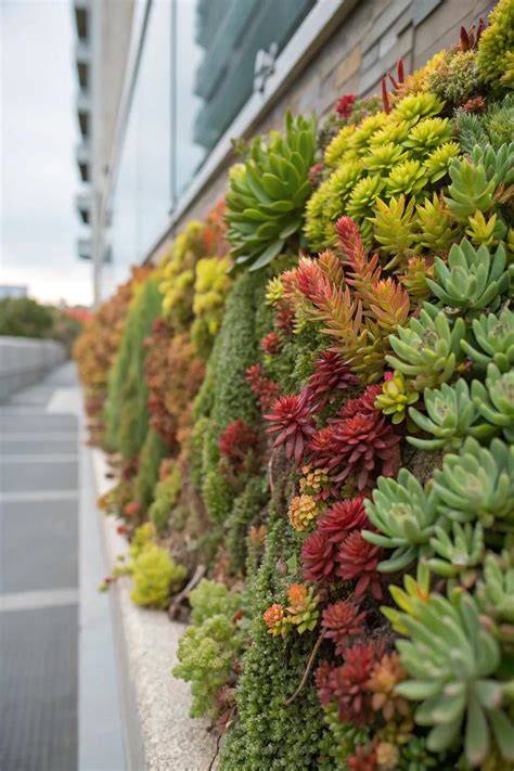 vertical sedum walls