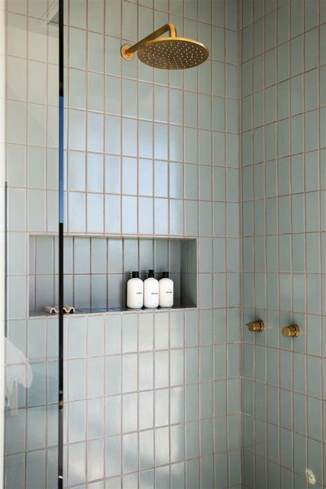 vertical subway tile in shower