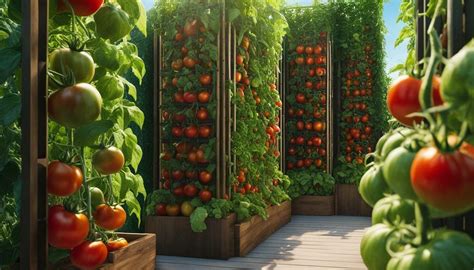 vertical tomato garden