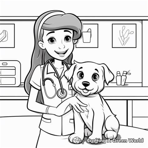 vet tech coloring pages