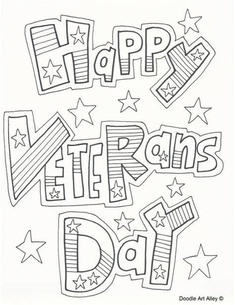 veteran's day coloring pages