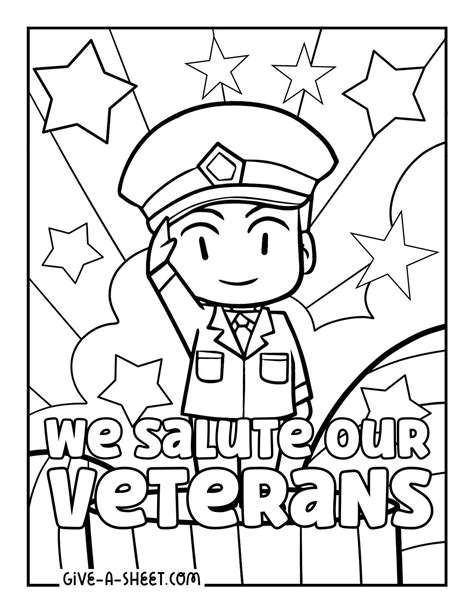 veteran coloring pages