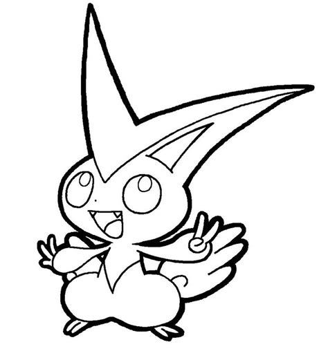 victini coloring pages