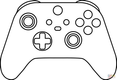 video game controller coloring pages