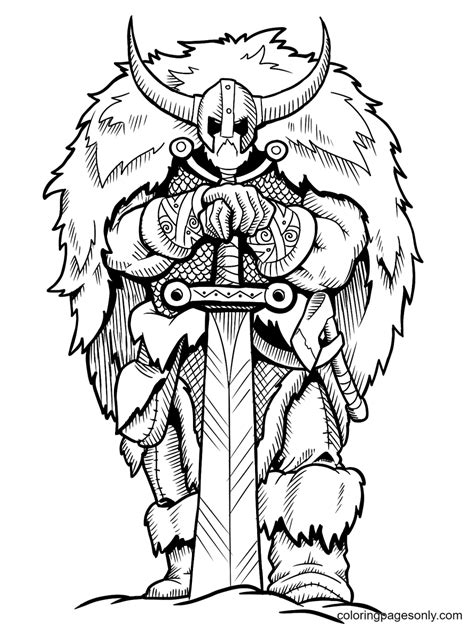 viking coloring pages for adults