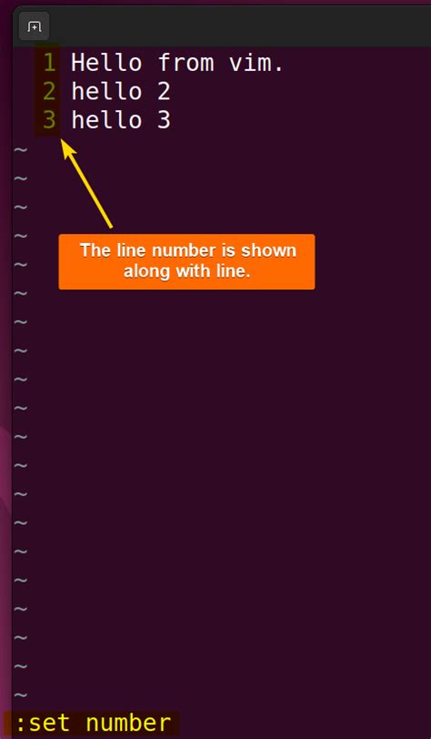 vim line numbers - how to have them on by default