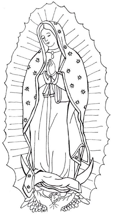 virgen de guadalupe coloring pages