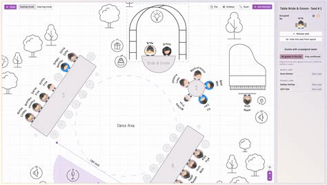 Virtual Wedding Seating Chart