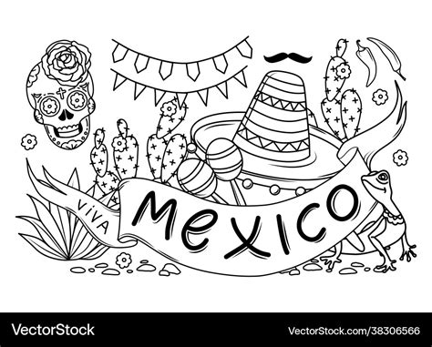 viva mexico coloring pages