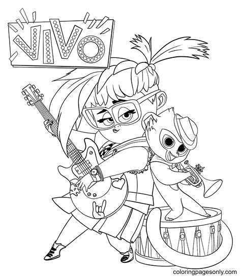 vivo coloring pages printable