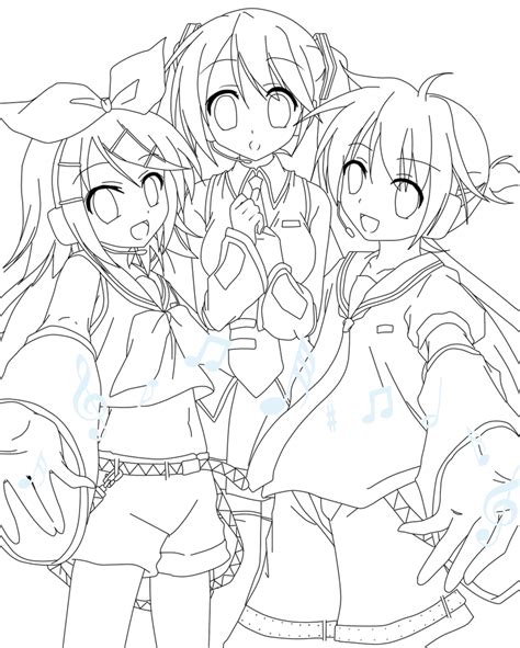 vocaloid coloring pages