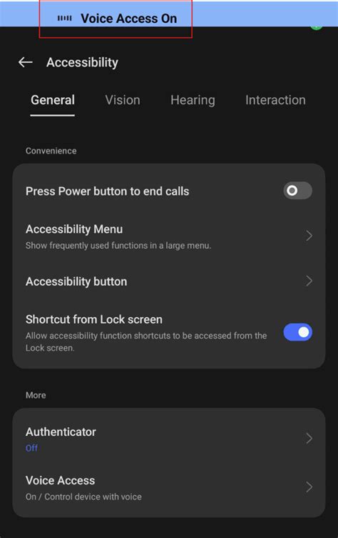 Voice Access