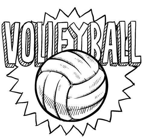 volleyball coloring pages