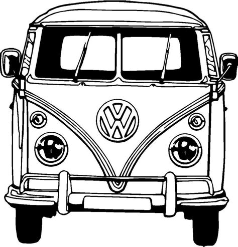 vw bus coloring pages