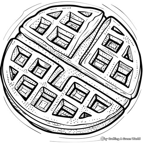 waffle coloring pages