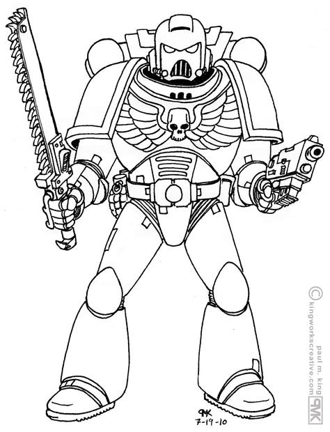 warhammer 40k coloring pages