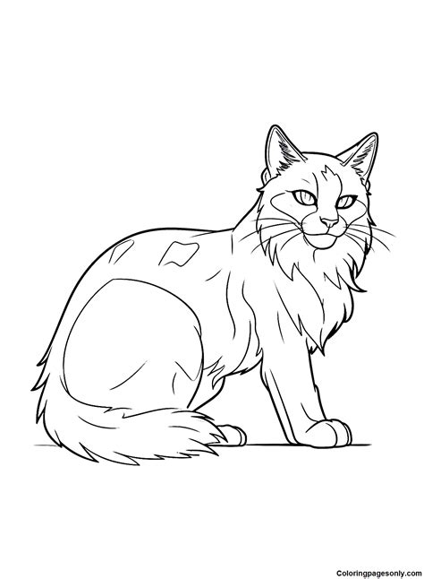 warrior cat coloring pages online