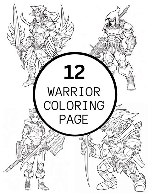 warrior coloring pages