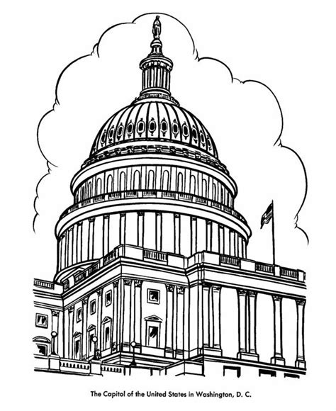 washington dc coloring pages