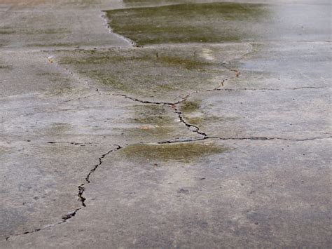 water damage on concrete