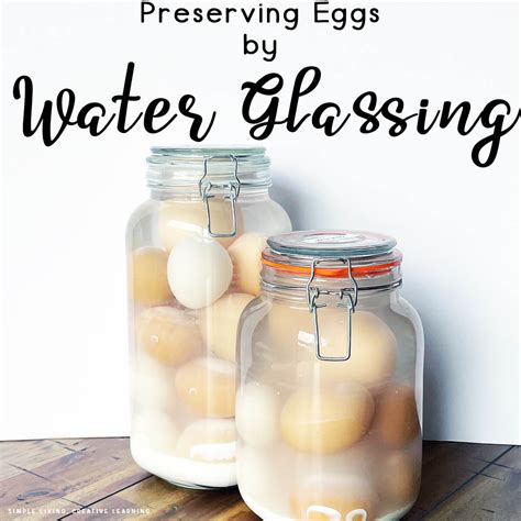 water glassing eggs