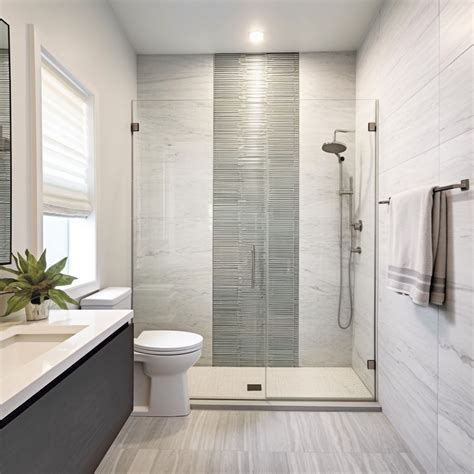 waterfall tile in shower