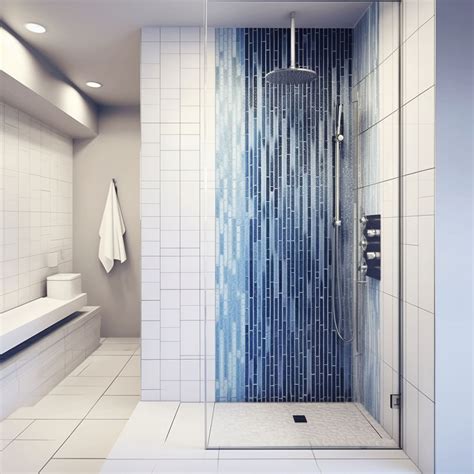 waterfall tile shower