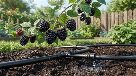 watering blackberries