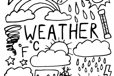 weather coloring sheets pdf