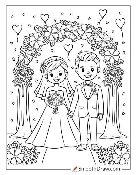 wedding coloring sheets