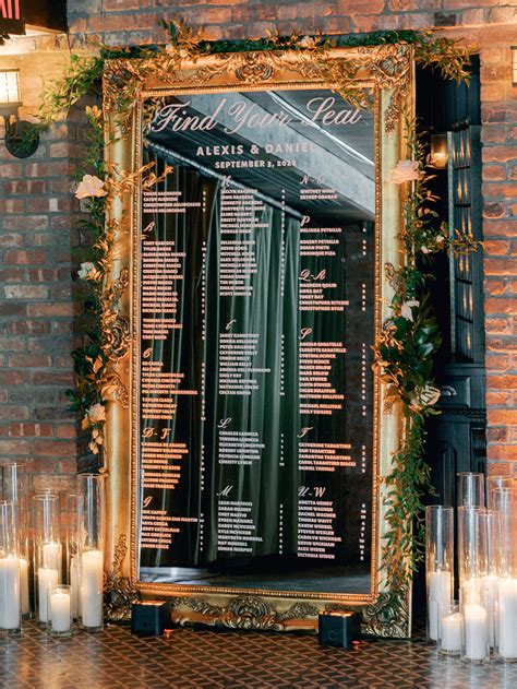 Wedding Reception Seating Chart Ideas