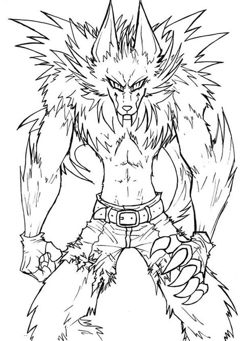 werewolf coloring pages