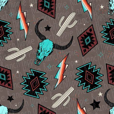 western wallpaper pattern