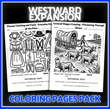 westward expansion coloring pages