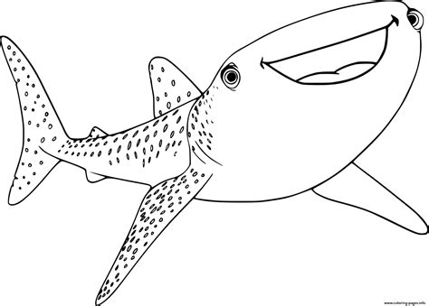 whale shark coloring pages