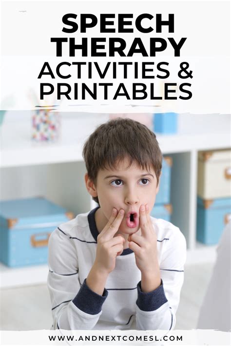 what are speech therapy exercises