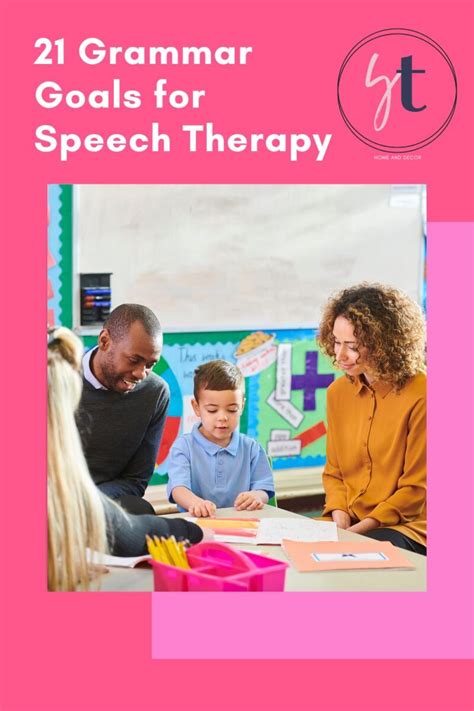 what are the goals of speech therapy