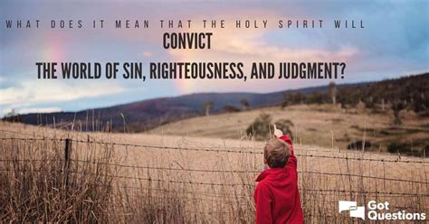 what does it mean to convict the world of sin