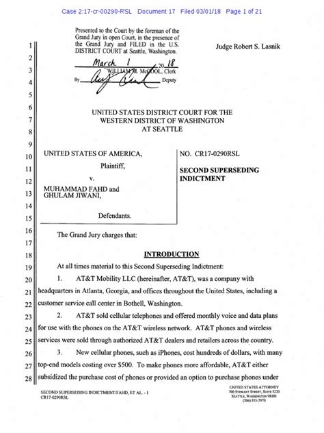 what does superseding indictment