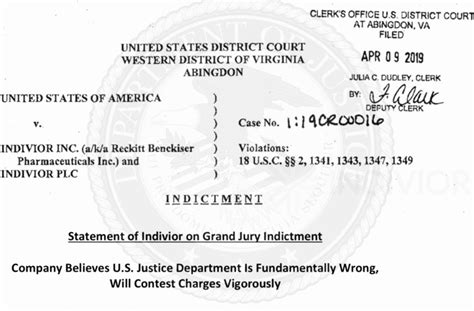 what is a bill of indictment mean