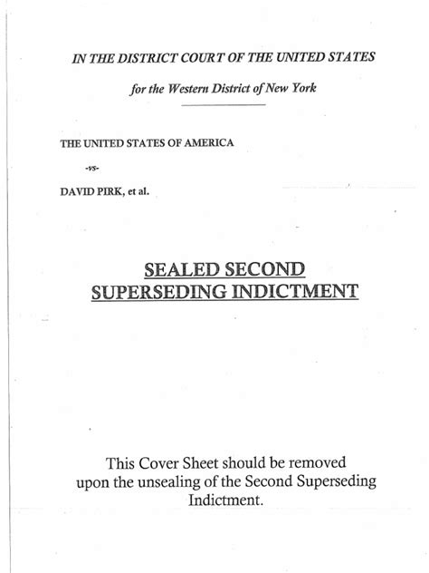 what is a second superseding indictment